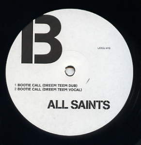 Bootie Call by All Saints - 12", Promo, UK. 1998. Electronic/UK Garage Good Plus (G+) Not Graded vinyl Nottingham.