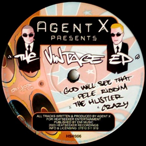 The Vintage EP by Agent X - 12", EP, UK. 2003. Electronic/UK Garage Very Good (VG) Near Mint (NM or M-) vinyl Nottingham.