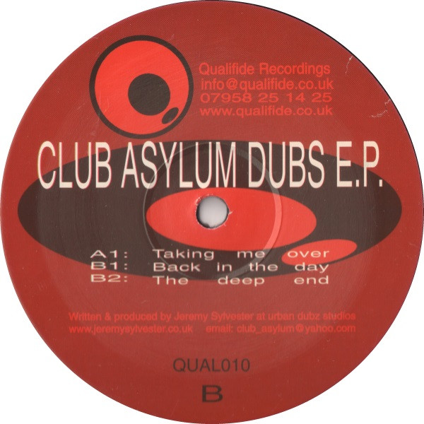 Dubs E.P. by Club Asylum - 12", EP, UK. 2004. Electronic/UK Garage Very Good (VG) Near Mint (NM or M-) vinyl Nottingham.
