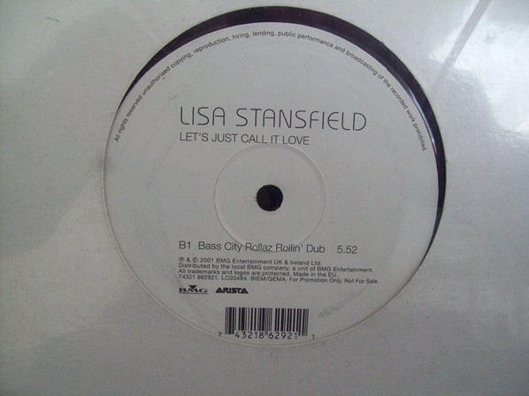 Let's Just Call It Love by Lisa Stansfield - 12", Promo, Europe. 2001. Electronic/UK Garage Very Good (VG) Generic - vinyl For Sale in Nottingham. - 2