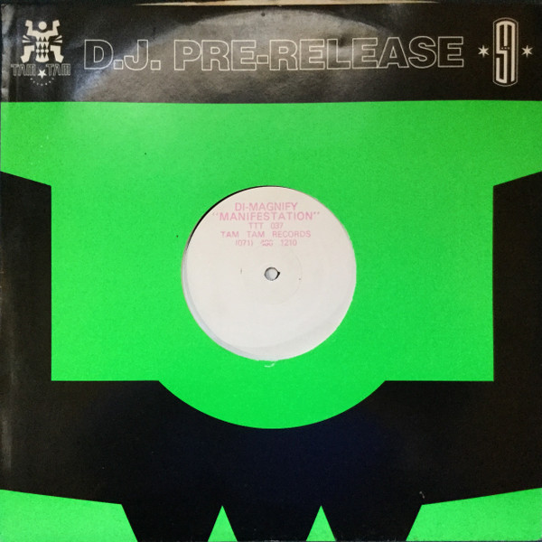 Manifestation by Di-Magnify* - 12", Promo, W/Lbl, UK. 1990. Electronic/Breakbeat, Techno Very Good Plus (VG+) Very Good (VG) - vinyl For Sale in Nottingham. - 2