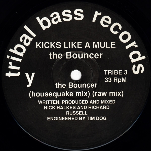 The Bouncer (Your Name's Not Down, Your'e Not Comin In!) by Kicks Like A Mule - 12", Pic, UK. 1992. Electronic/Breakbeat, Hardcore Very Good Plus (VG+) Very Good Plus (VG+) - vinyl For Sale in Nottingham. - 4