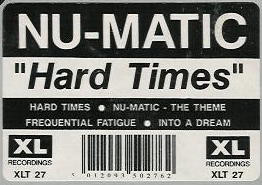 Hard Times by Nu-Matic - 12", UK. 1992. Electronic/Breakbeat, Hardcore Very Good Plus (VG+) Very Good (VG) - vinyl For Sale in Nottingham. - 2