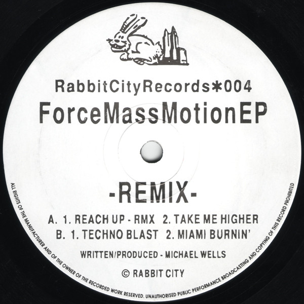 Force Mass Motion EP (Remix) by Force Mass Motion - 12", EP, UK. 1992. Electronic/Breakbeat, Hardcore, Techno Very Good Plus (VG+) Generic vinyl Nottingham.