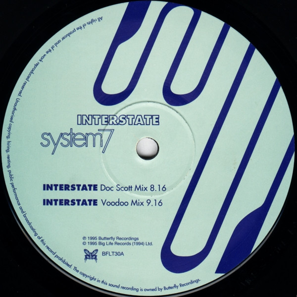 Interstate by System7* - 12", UK. 1996. Electronic/Techno, Drum n Bass Very Good Plus (VG+) Very Good Plus (VG+) - vinyl For Sale in Nottingham. - 3