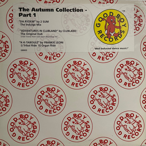 The Autumn Collection - Part 1 by 2 Sum / Clubland / Frankie Leoni - 12", UK. 1992. Electronic/House Very Good Plus (VG+) Very Good Plus (VG+) vinyl Nottingham.