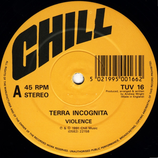 Violence by Terra Incognita - 12", UK. 1991. Electronic/Hardcore, Techno Very Good Plus (VG+) Very Good Plus (VG+) vinyl Nottingham.