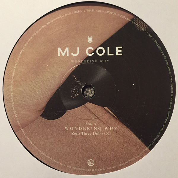 Wondering Why by MJ Cole - 12", Single, UK & Europe. 2003. Electronic/House, UK Garage Very Good Plus (VG+) Near Mint (NM or M-) - vinyl For Sale in Nottingham. - 2