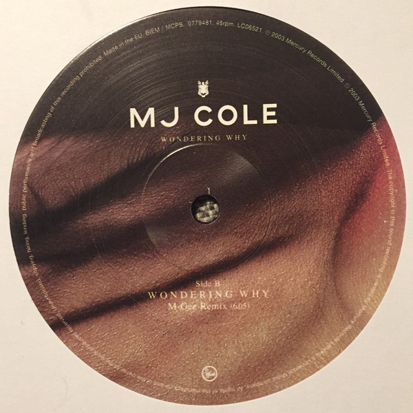 Wondering Why by MJ Cole - 12", Single, UK & Europe. 2003. Electronic/House, UK Garage Very Good Plus (VG+) Near Mint (NM or M-) - vinyl For Sale in Nottingham. - 3