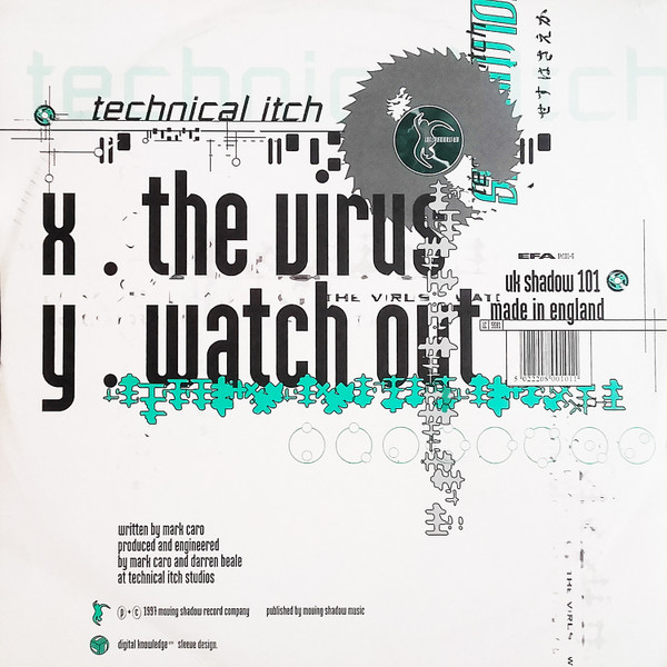 The Virus / Watch Out by Technical Itch - 12", UK. 1997. Electronic/Drum n Bass, Jungle Very Good (VG) Very Good (VG) - vinyl For Sale in Nottingham. - 2