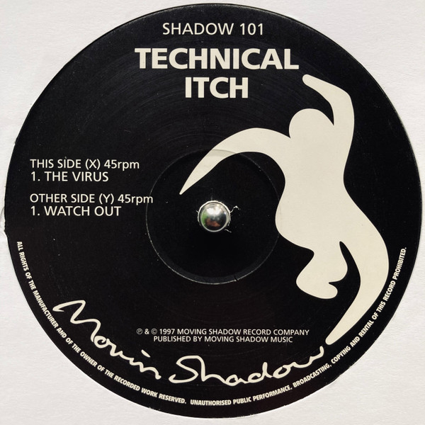 The Virus / Watch Out by Technical Itch - 12", UK. 1997. Electronic/Drum n Bass, Jungle Very Good (VG) Very Good (VG) - vinyl For Sale in Nottingham. - 3