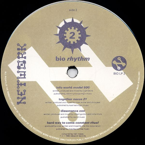 Bio Rhythm 2 - "808 909 1991" by Various - LP, Comp, UK. 1990. Electronic/Electro, Techno, Bleep Very Good (VG) Very Good (VG) - vinyl For Sale in Nottingham. - 4