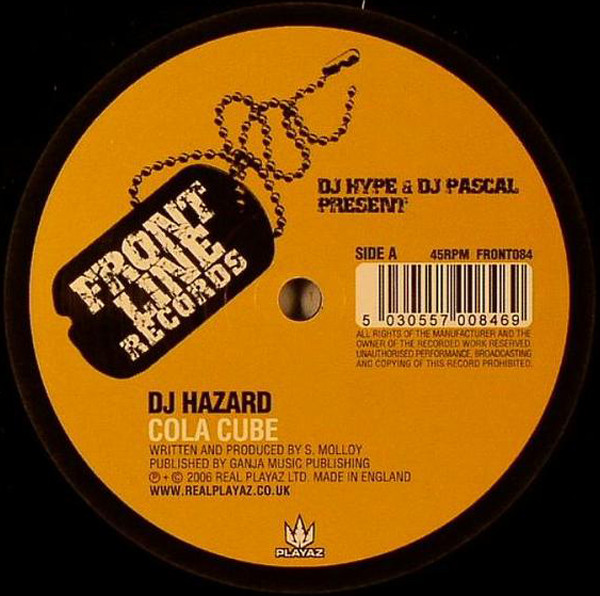 Cola Cube / Ninja Technique by DJ Hazard - 12", UK. 2006. Electronic/Drum n Bass Very Good Plus (VG+) Very Good Plus (VG+) - vinyl For Sale in Nottingham. - 2