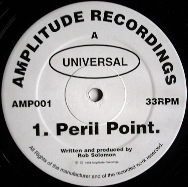 Peril Point / Groove Therapy (Photek Remix) / Mind Games by Universal - 12", UK. 1998. Electronic/Drum n Bass, Downtempo Very Good Plus (VG+) Generic vinyl Nottingham.