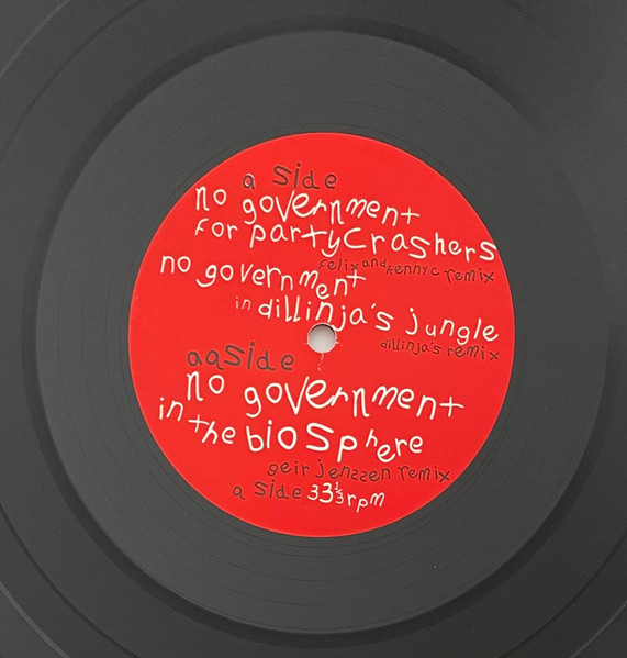 No Government by Nicolette - 2x12", Promo, UK. 1995. Electronic/Drum n Bass, Jungle, Experimental Near Mint (NM or M-) Near Mint (NM or M-) - vinyl For Sale in Nottingham. - 4