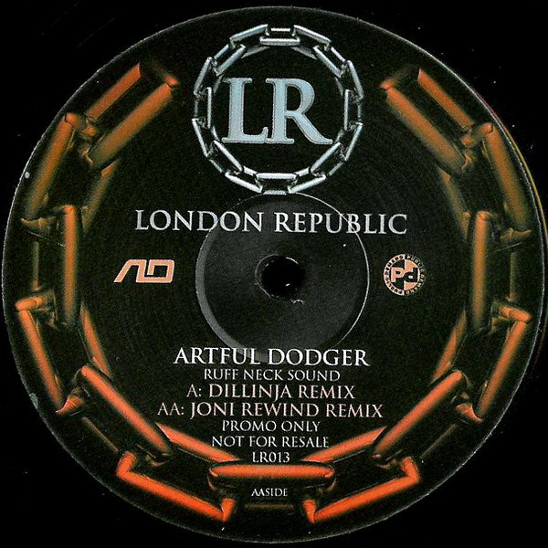 Ruff Neck Sound by Artful Dodger - 12", Promo, UK. 2002. Electronic, Reggae/Drum n Bass, Dancehall Near Mint (NM or M-) Near Mint (NM or M-) vinyl Nottingham.