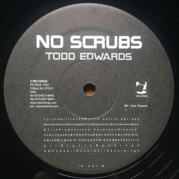 No Scrubs by Todd Edwards - 12", US. 2006. Electronic/Garage House, UK Garage Mint (M) Mint (M) - vinyl For Sale in Nottingham. - 2