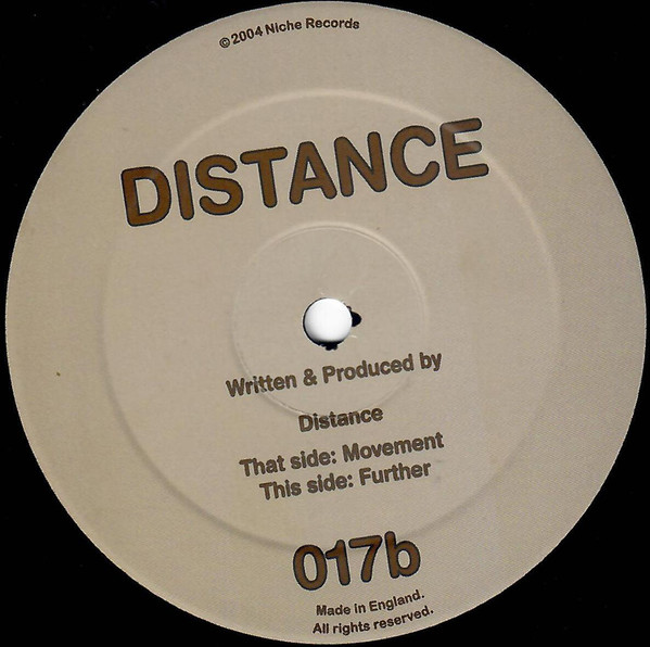 Movement by Distance - 12", UK. 2004. Electronic/House, Disco Mint (M) Very Good Plus (VG+) vinyl Nottingham.
