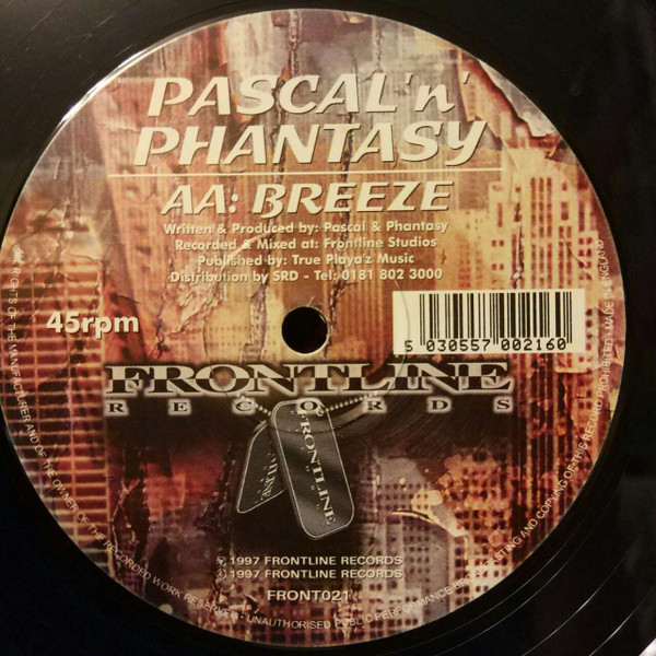 Terradaktil / Breeze by Pascal & Phantasy* - 12", UK. 1997. Electronic/Drum n Bass Very Good Plus (VG+) Generic - vinyl For Sale in Nottingham. - 2