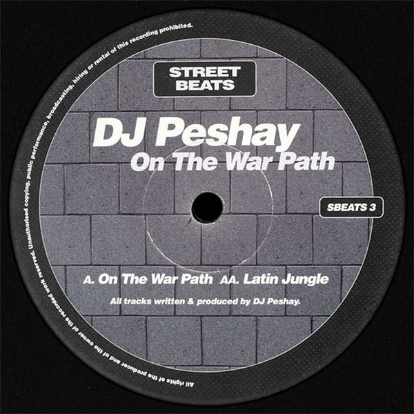On The War Path by DJ Peshay* - 12", UK. 1995. Electronic/Jungle, Drum n Bass Very Good (VG) Generic - vinyl For Sale in Nottingham. - 3