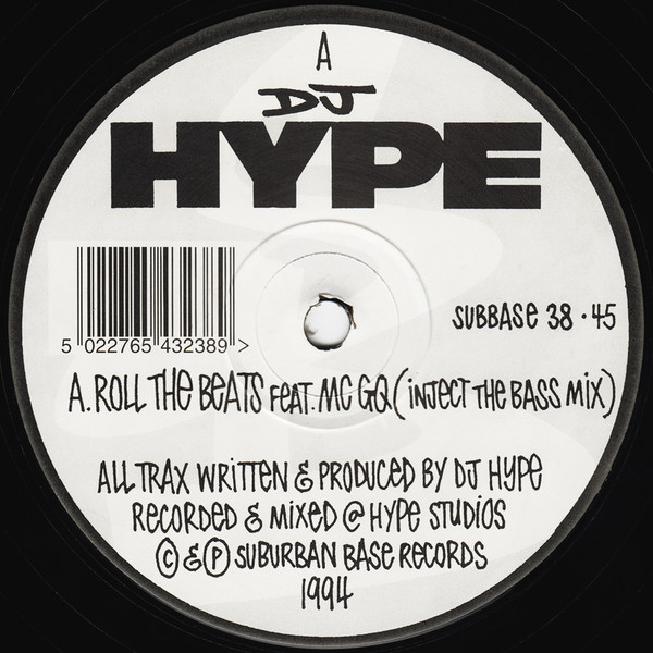 Roll The Beats by DJ Hype - 12", UK. 1994. Electronic/Jungle Very Good Plus (VG+) Generic - vinyl For Sale in Nottingham. - 3