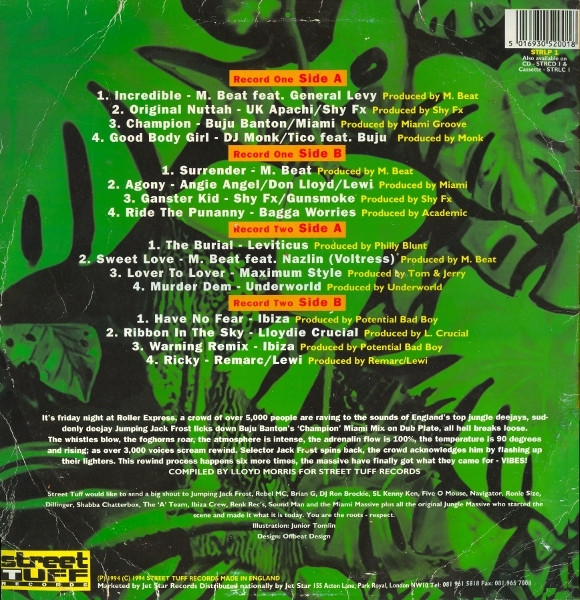 Jungle Hits Volume 1 by Various - 2xLP, Comp, UK. 1994. Electronic/Drum n Bass, Jungle Very Good (VG) Good Plus (G+) - vinyl For Sale in Nottingham. - 2