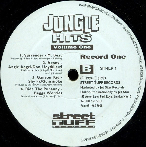 Jungle Hits Volume 1 by Various - 2xLP, Comp, UK. 1994. Electronic/Drum n Bass, Jungle Very Good (VG) Good Plus (G+) - vinyl For Sale in Nottingham. - 4