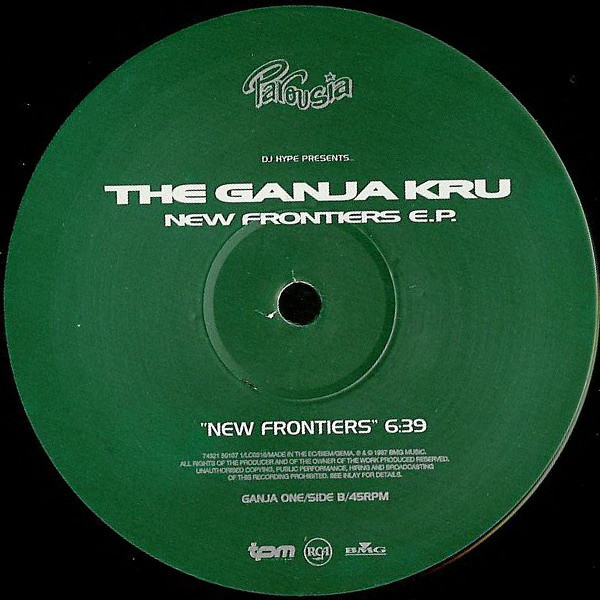 New Frontiers E.P. by DJ Hype Presents..  The Ganja Kru - 3x12", EP, Promo, UK. 1997. Electronic/Drum n Bass, Jungle Very Good Plus (VG+) Very Good (VG) - vinyl For Sale in Nottingham. - 2