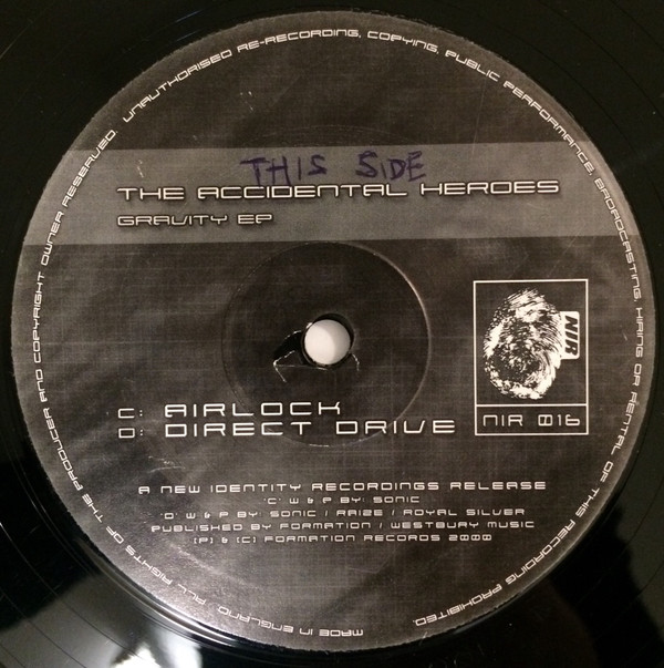 Gravity EP by The Accidental Heroes* - 2x12", EP, UK. 2000. Electronic/Drum n Bass Mint (M) Near Mint (NM or M-) - vinyl For Sale in Nottingham. - 4
