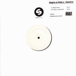 Gueverra by Alegria (2) vs Peetu-s* - 12", W/Lbl, Netherlands. 2004. Electronic/House, Techno Mint (M) Near Mint (NM or M-) vinyl Nottingham.