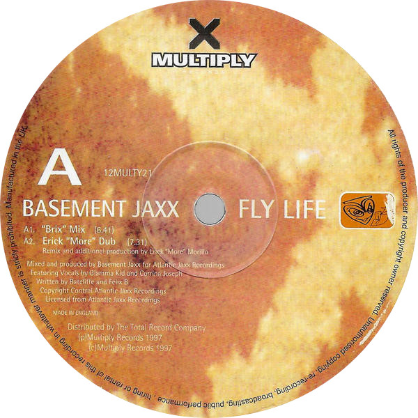 Fly Life by Basement Jaxx - 12", Single, UK. 1997. Electronic/House, Deep House, Drum n Bass Very Good (VG) Good Plus (G+) - vinyl For Sale in Nottingham. - 3