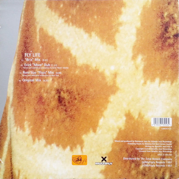 Fly Life by Basement Jaxx - 12", Single, UK. 1997. Electronic/House, Deep House, Drum n Bass Very Good (VG) Good Plus (G+) - vinyl For Sale in Nottingham. - 2