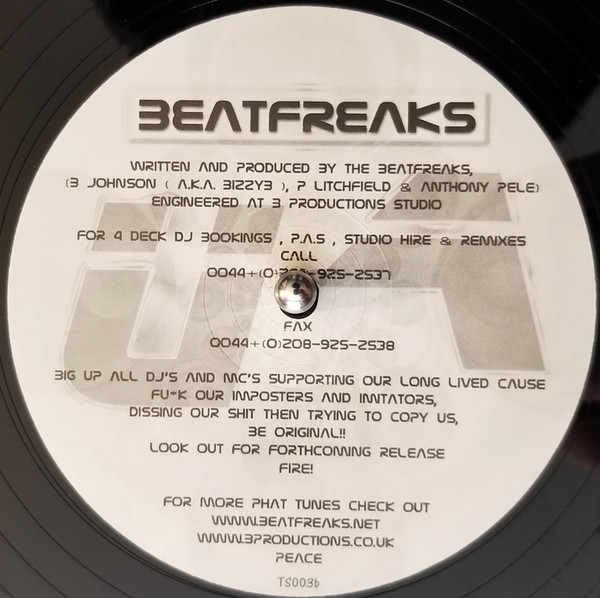 Speakerbox by Beatfreaks* - 12", UK. 2001. Electronic/UK Garage Very Good (VG) Generic - vinyl For Sale in Nottingham. - 2