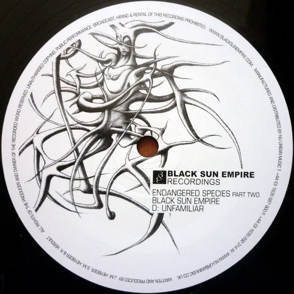 Endangered Species (Part Two) by Black Sun Empire / Jade (10) - 2x12", EP, Netherlands. 2007. Electronic/Drum n Bass Very Good Plus (VG+) Very Good Plus (VG+) - vinyl For Sale in Nottingham. - 6