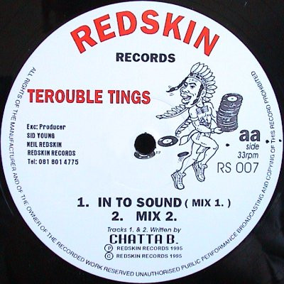 Terouble Tings by Chatta B.* - 12", UK. 1995. Electronic/Jungle Very Good Plus (VG+) Generic - vinyl For Sale in Nottingham. - 2