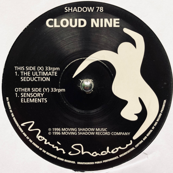 The Ultimate Seduction / Sensory Elements by Cloud 9 - 12", UK. 1996. Electronic/Drum n Bass Very Good Plus (VG+) Near Mint (NM or M-) - vinyl For Sale in Nottingham. - 3