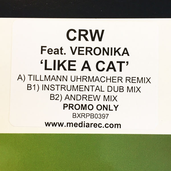 Like A Cat by CRW Feat. Veronika - 12", Promo, UK. 2002. Electronic/Trance Mint (M) Near Mint (NM or M-) - vinyl For Sale in Nottingham. - 4