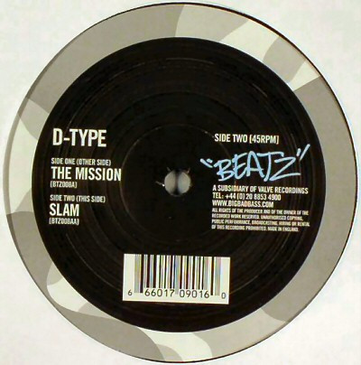 The Mission / Slam by D-Type - 12", UK. 2004. Electronic/Drum n Bass Near Mint (NM or M-) Generic vinyl Nottingham.
