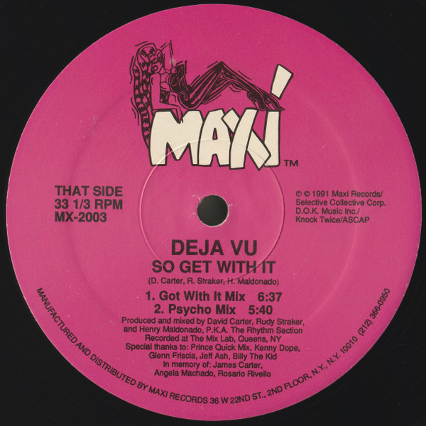 Move Your Waistline by Deja Vu (3) - 12", US. 1991. Electronic/Deep House Very Good (VG) Generic - vinyl For Sale in Nottingham. - 2