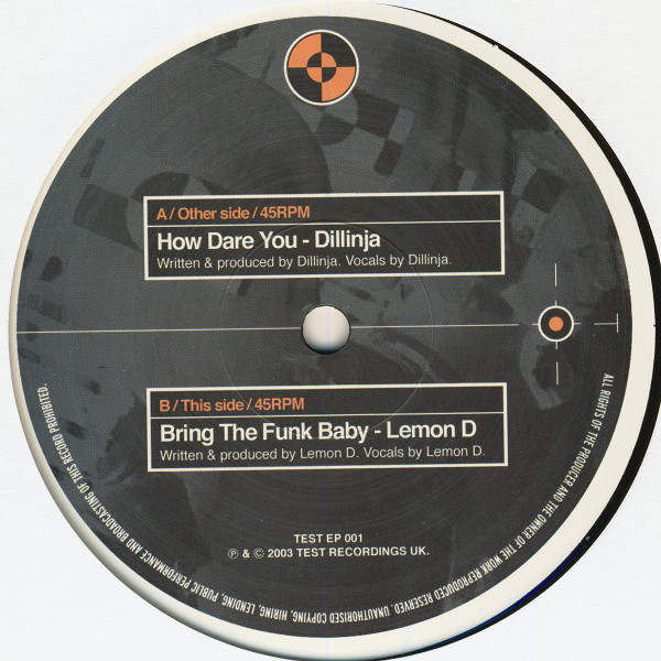 The Crash Test E.P. by Dillinja & Lemon D - 3x12", EP, UK. 2003. Electronic/Drum n Bass Near Mint (NM or M-) Very Good (VG) - vinyl For Sale in Nottingham. - 4