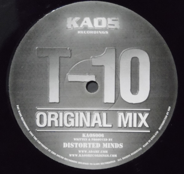 T-10 / The Tenth Planet by Distorted Minds - 12", UK. 2003. Electronic/Drum n Bass Good Plus (G+) Generic - vinyl For Sale in Nottingham. - 3