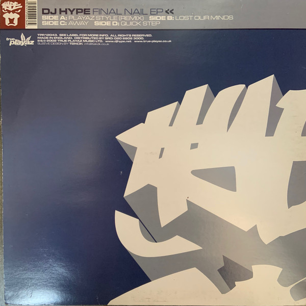 Final Nail EP by DJ Hype - 2x12", EP, UK. 2002. Electronic/Drum n Bass Very Good (VG) Very Good (VG) - vinyl For Sale in Nottingham. - 2