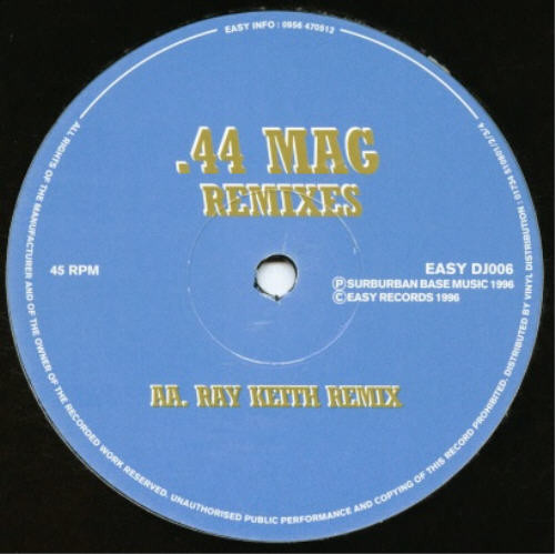 44 Mag (Remixes) by DJ Phantasy - 12", UK. 1996. Electronic/Drum n Bass Very Good Plus (VG+) Very Good (VG) - vinyl For Sale in Nottingham. - 2