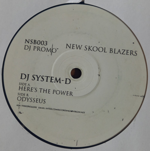 Here's The Power / Odysseus by DJ System-D - 12", UK. 2004. Electronic/Drum n Bass Near Mint (NM or M-) Generic - vinyl For Sale in Nottingham. - 2