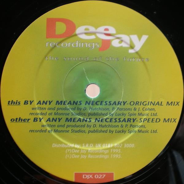 By Any Means Necessary by DJ Trace - 12", UK. 1995. Electronic/Drum n Bass, Jungle Very Good Plus (VG+) Very Good Plus (VG+) - vinyl For Sale in Nottingham. - 2