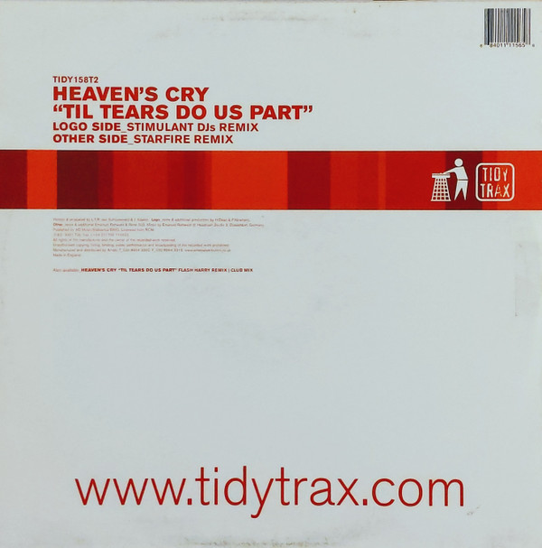 Til Tears Do Us Part by Heaven's Cry - 12", Two, UK. 2001. Electronic/House, Hard House Near Mint (NM or M-) Very Good Plus (VG+) - vinyl For Sale in Nottingham. - 2