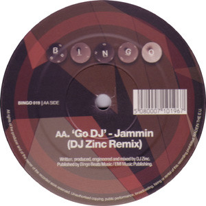 Kinda Funky (Shimon Remix) / Go DJ (DJ Zinc Remix) by Jammin* - 12", UK. 2004. Electronic/Drum n Bass Good Plus (G+) Good Plus (G+) - vinyl For Sale in Nottingham. - 2