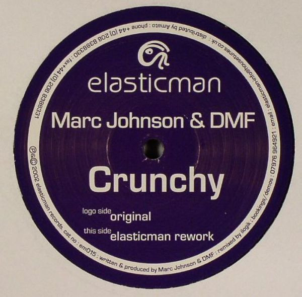 Crunchy by Marc Johnson & DMF - 12", UK. 2002. Electronic/Hard House Very Good Plus (VG+) Generic vinyl Nottingham.