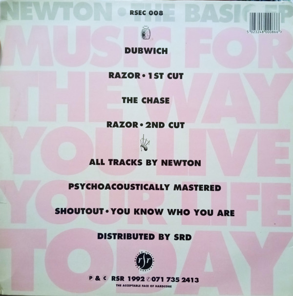 The Basic EP by Newton - 12", EP, UK. 1992. Electronic/Breakbeat, Hardcore Very Good (VG) Very Good (VG) - vinyl For Sale in Nottingham. - 2