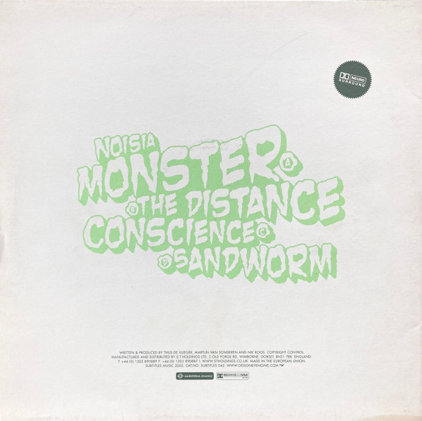 Monster by Noisia - 2x12", EP, UK. 2005. Electronic/Drum n Bass Near Mint (NM or M-) Very Good Plus (VG+) - vinyl For Sale in Nottingham. - 2